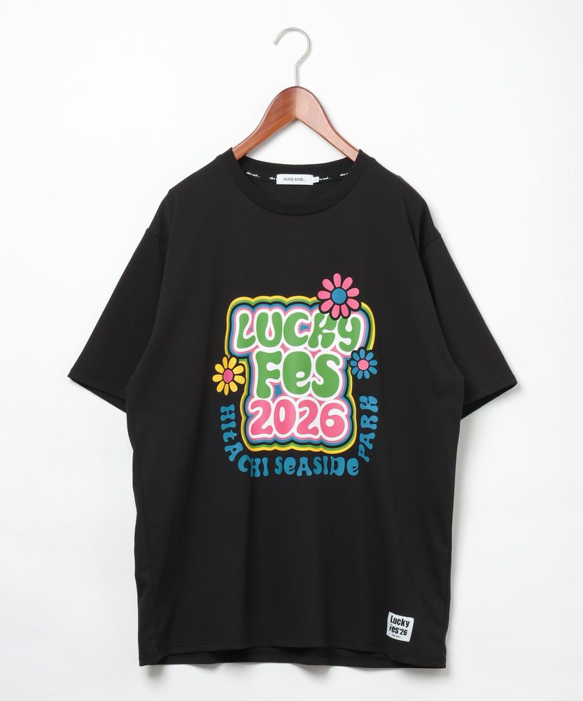LuckyFes'26】プリントTEE / フラワーブラック | Luckyfes'26
