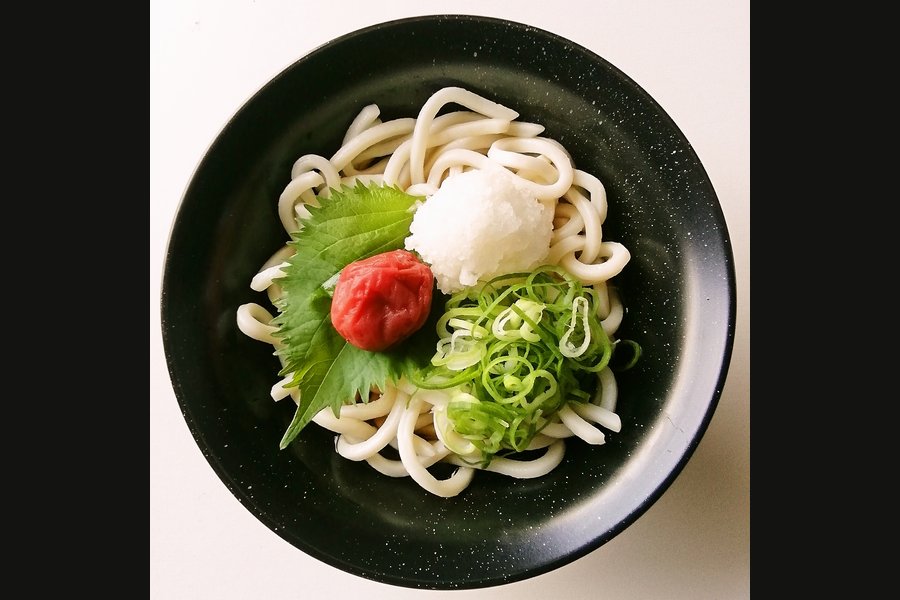 梅しそおろしぶっかけうどん