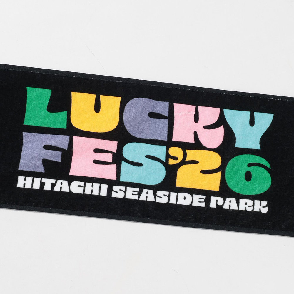 Coachella フェス限定 タオル ブラック Coachella フェス限定 タオル ブラック LuckyFes'26】マフラータオル