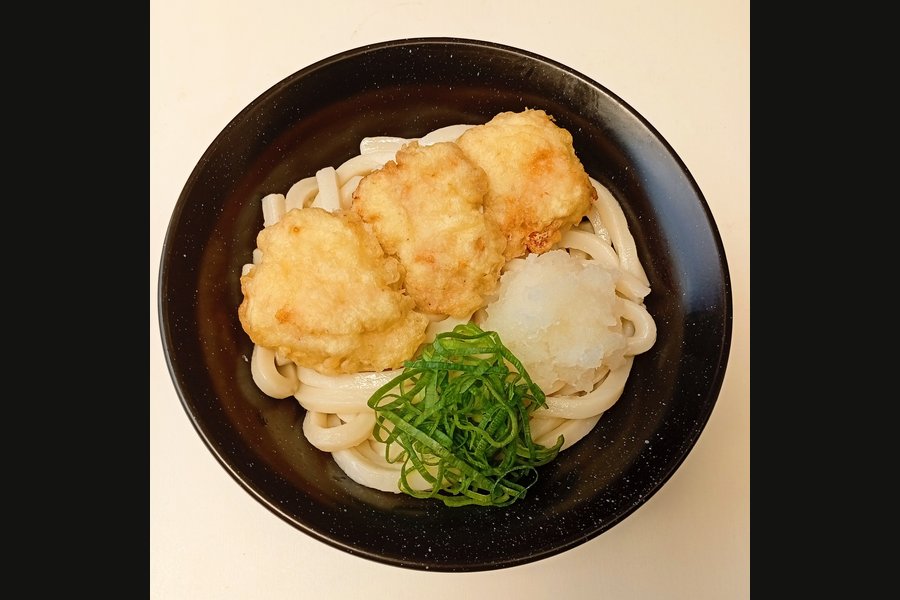 とり天おろしぶっかけうどん