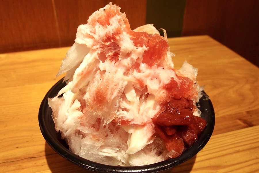 自家製いちごミルク かき氷