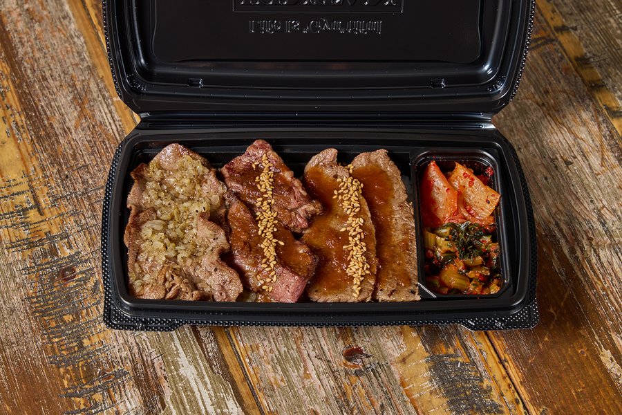 トリプル 焼肉弁当